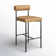 Dahlia Upholstered Counter Stool with Metal Frame