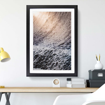 Wave Curves in Abstract - Picture Frame Graphic Art Print