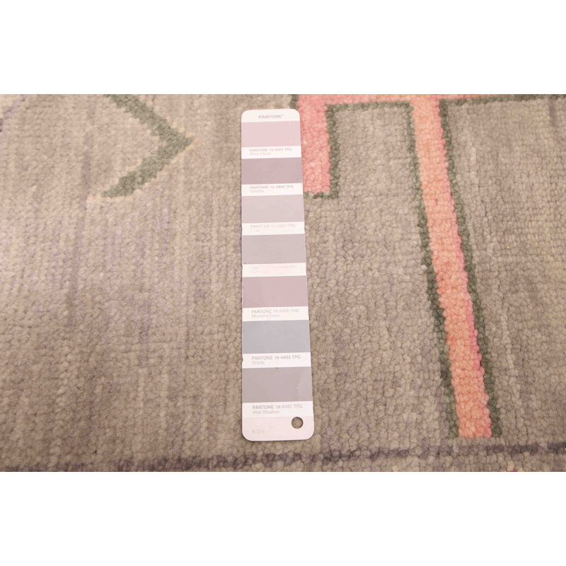 Tapis moderne gris Oushak 9 pi 10 po x 13 pi 9 po