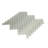 11"X 12.6" Herringbone Polished Glass Mosaic Tile-61266924