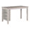 Rubberwood Rectangular Solid Wood Top Dining Table