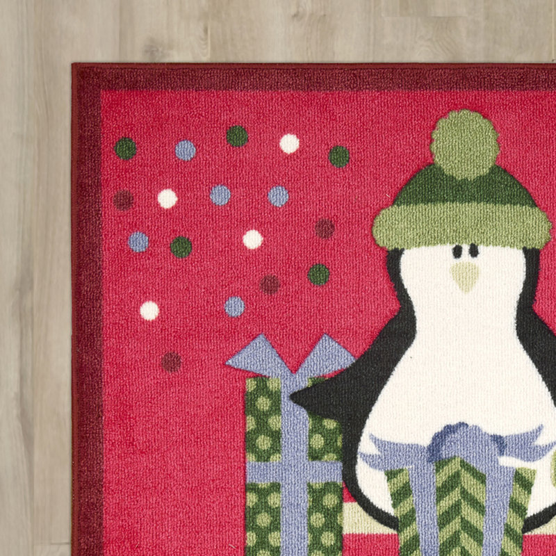 St. Mark's Place Polka Dots Red Area Rug