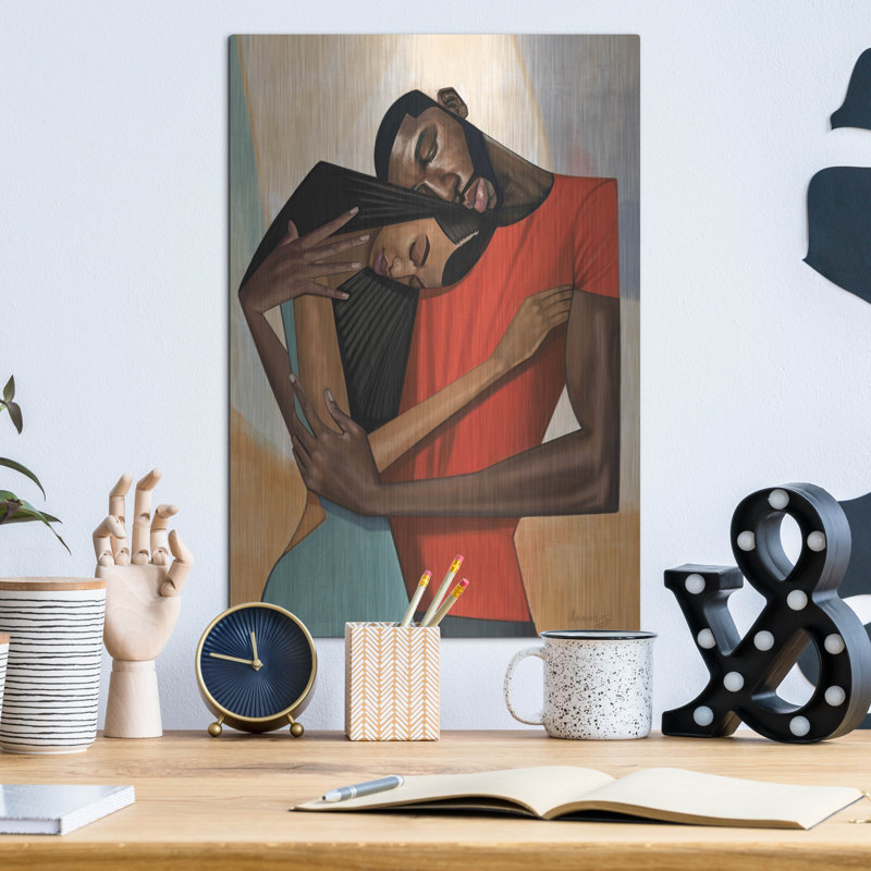  «Comfort» par Manasseh Johnson, art mural en métal, 12 po x 16 po, H 16 po x l 12 po