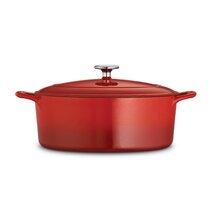 Libbey CIS-27 11 oz. Mini Cast Iron Oval Dutch Oven - 12/Case