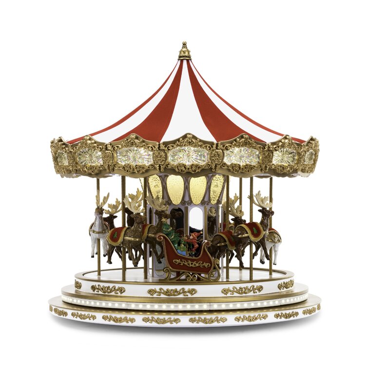 17" Regal Christmas Carousel