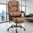 Massage Office Chair With Faux Leather Upholstery