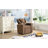 Kids Upholstered Recliner Chair With One Cup Holder, Footrest, Backrest
