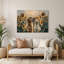 Chiens Golden Retriever, art mural en métal brun-1412996510