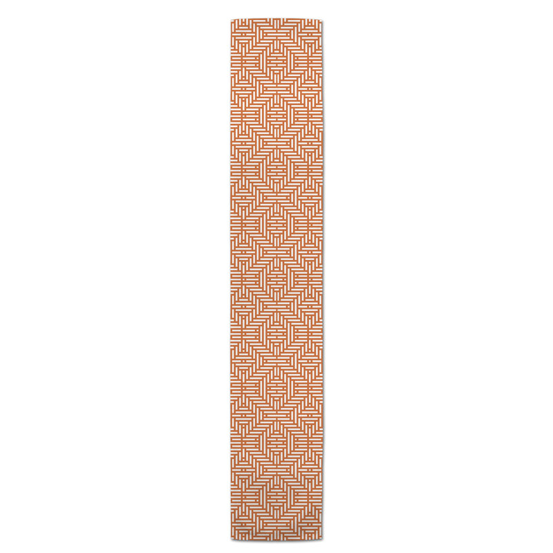 Chemin de table Lynda, 72 po x 16 po, Orange, Z Aztec Lines