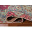 Tapis rose noué à la main de conception unique 4 pi 7 po x 6 pi 3 po Sushma