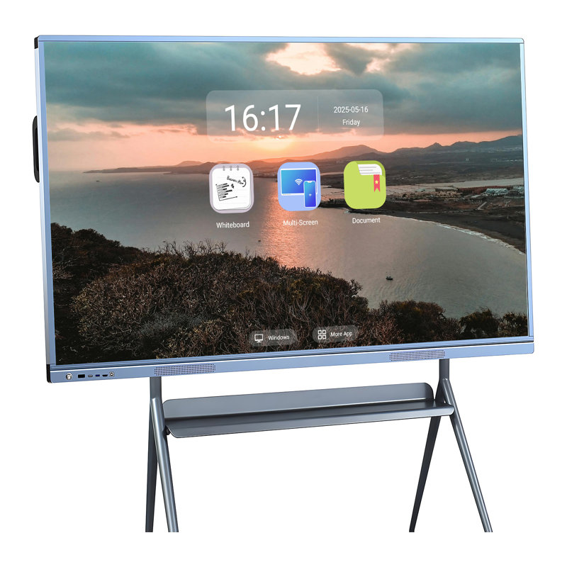 JYXCN 4K UHD Smart Board 86 po, écran tactile numérique, calendrier électronique, tableau blanc interactif tout-en-un, tableau blanc interactif et système d'exploitation Android et Windows