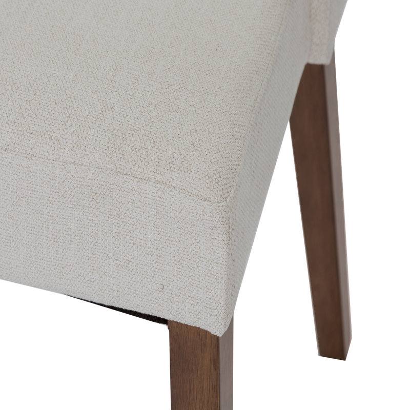  Ensemble de table rectangulaire 4 personnes Didmarton avec chaises rembourrées brun clair, Havane clair