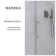 60 In. W X 76 In. H Single Sliding Frameless Shower Door