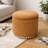Modern Fabric and Solid Wood Round Storage Ottoman-623271255