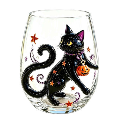 Verre à vin sans pied d'Halloween