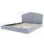Lit tapissier Prylor Cloudy avec tête de lit en velours et structure robuste-122083335