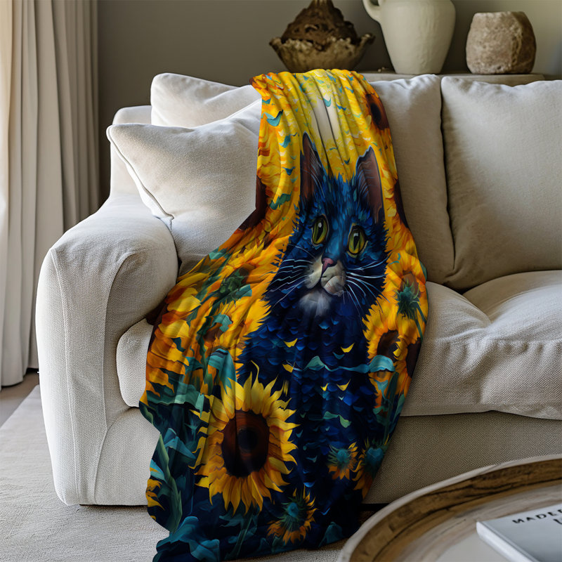 Couverture Kitty parmi les tournesols, Lit simple