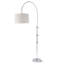 Lampe sur pied à arc avec abat-jour en tissu-73067990