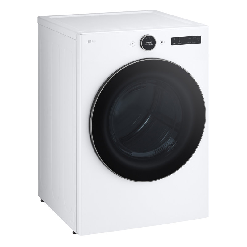 LG Ultra Large Capacity Smart Front Load Electric Energy Star Dryer with Sensor Dry & Steam Technology, 7.4 cu. ft., White