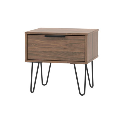 Fully Assembled Berryhill 1 Drawer Bedside Table