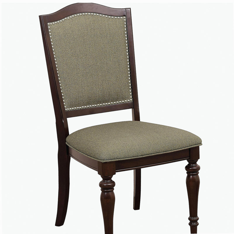 Ensemble de 2 chaises de salle à manger sablées couleur cerise foncé