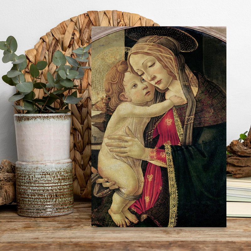 The Virgin And Child, C.1500 Abstract Contemporary Landscape Wall Art Print, 45.72cm H x 30.48cm W