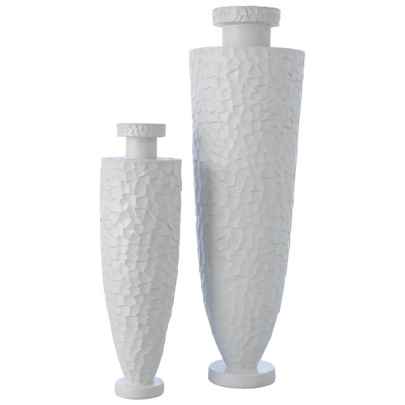 Monumental Chiseled Vase-Lg, 44.25" H x 13.75" W x 13.75" D