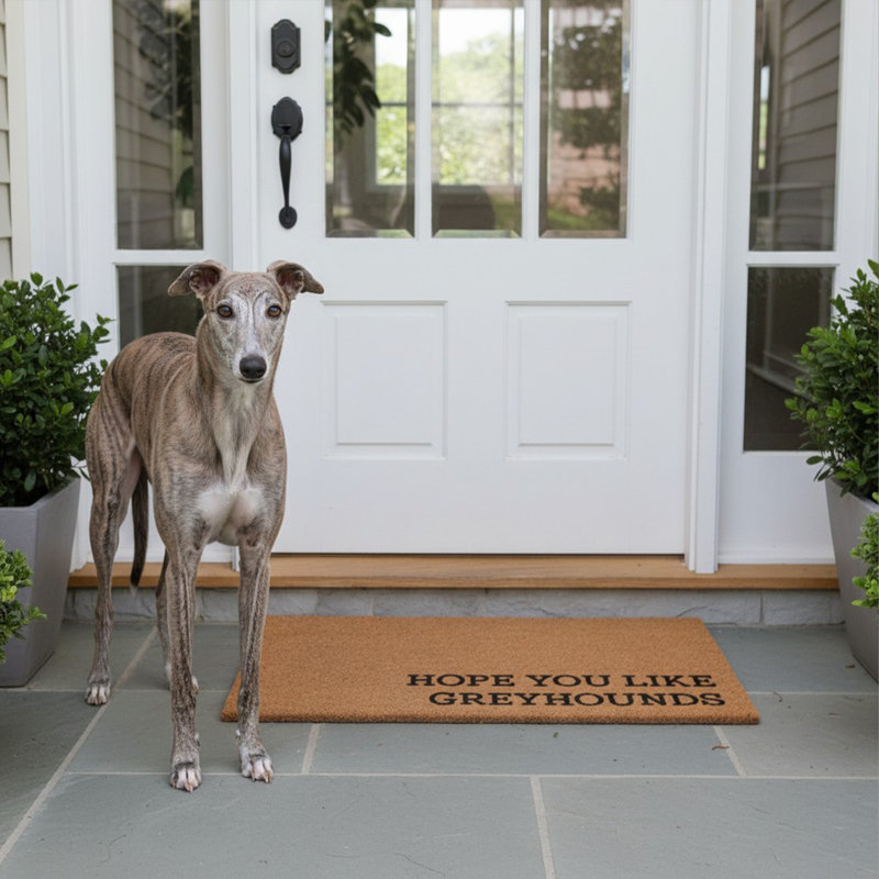 Hope You Like Greyhounds Doormat, 17"x29", Greyhounds, 17" x 29"