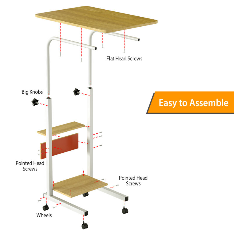 Milliana 33.86'' H Computer Table