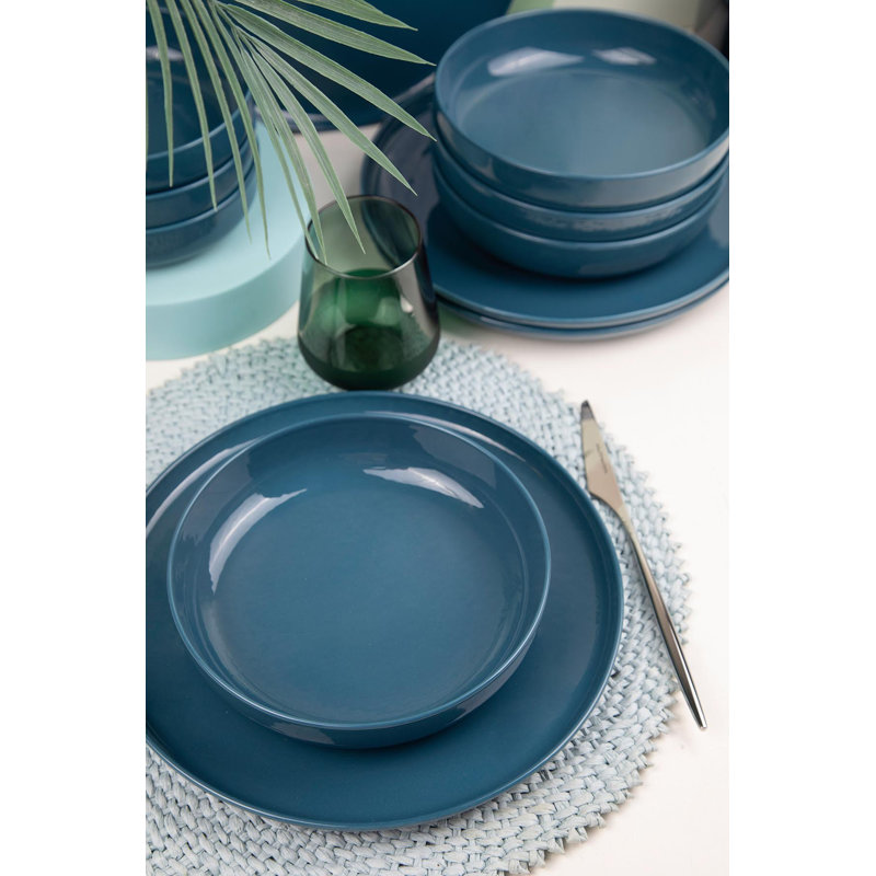 Service de table (12 pièces), Bleu très foncé