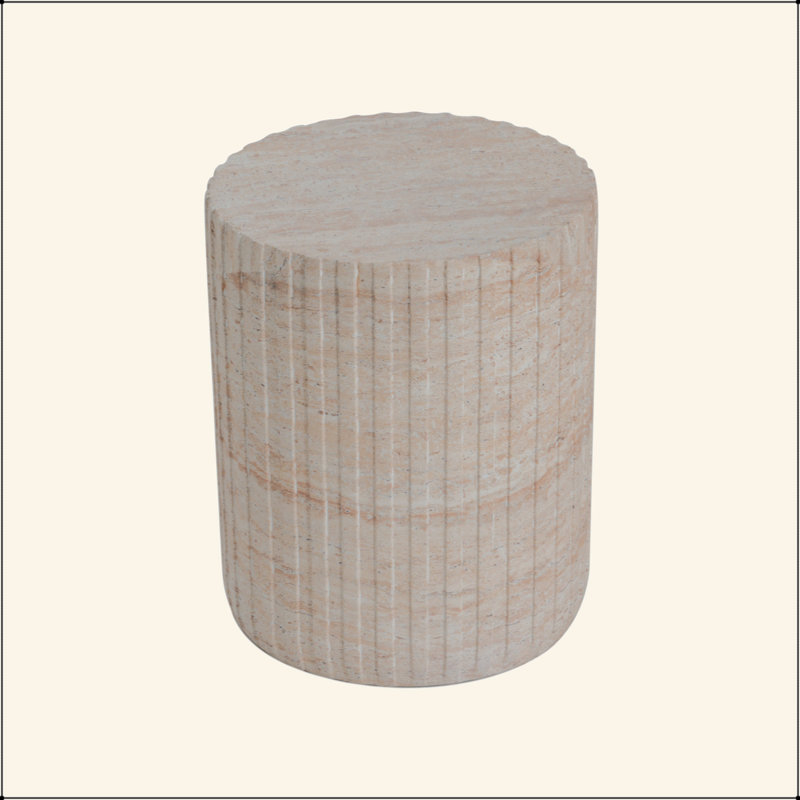 Table d'appoint d'extérieur / d'intérieur en béton léger