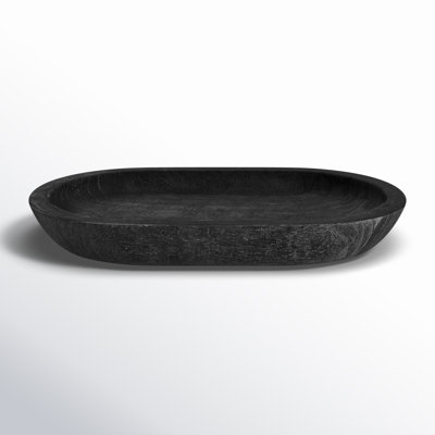 Hand-Carved Paulownia Wood Bowl