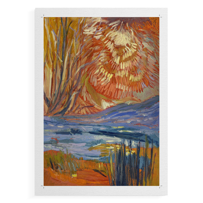 Cadmium Winter Solstice II - Impression sur toile seulement - NON-CADRE, H 48 po x l 32 po