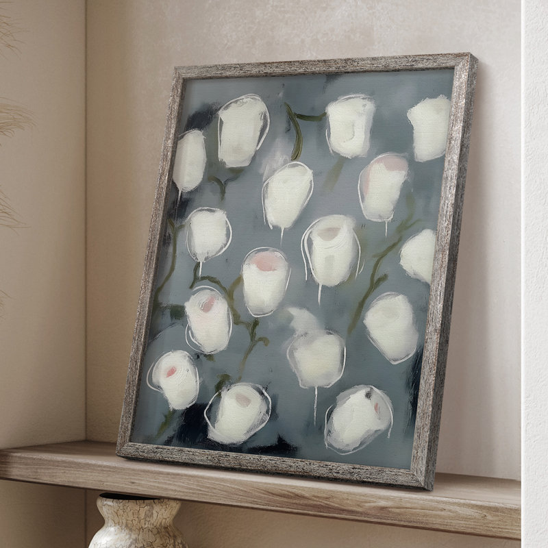 Impression encadrée FLORAL Series DCXCV - Bois massif, H 11 po x l 9 po