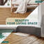 11.97'' L x 11.97'' W x 1.0"H Wood Interlocking Deck Tile-91457506