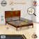 Gonsoulin Solid Wood Bed Frame with Adjustable Headboard/Handcrafted Pattern Platform Bed