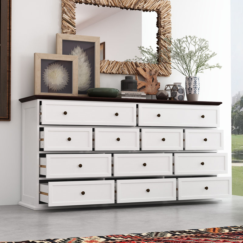 Commode d'appoint classique avec 12 tiroirs