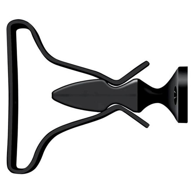 Deltana SDH193U19 Shutter Door Holder, 2-3/4" in Paint Black, Black