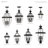 Alexavier 4 - Light Outdoor Hanging Lantern-146164249