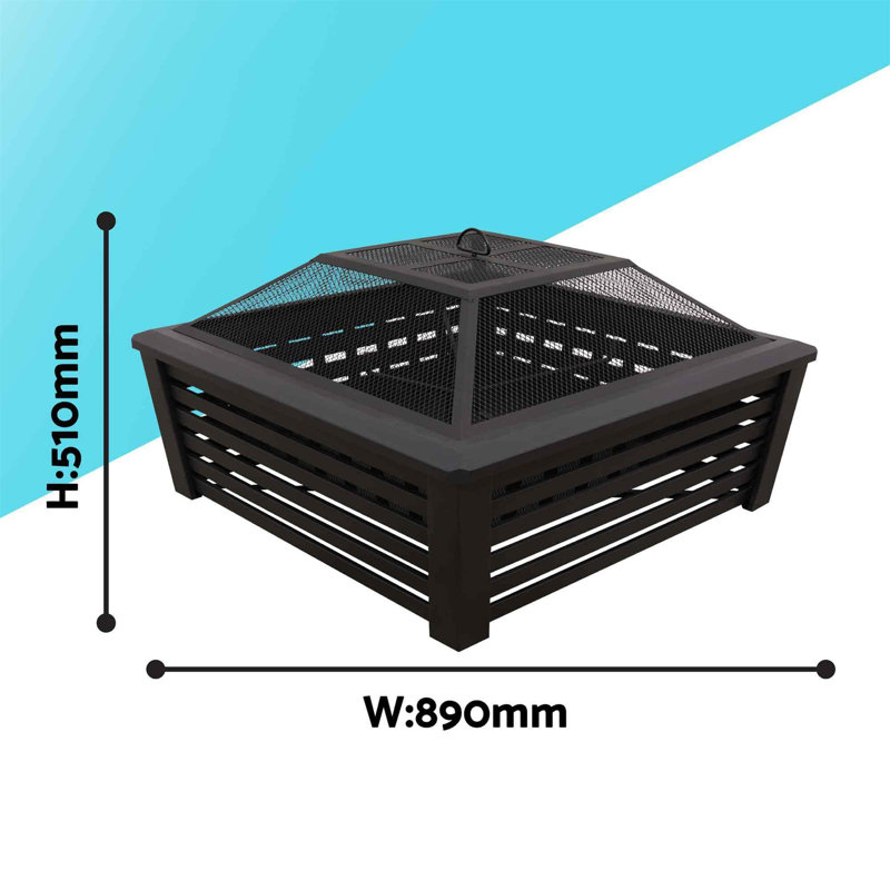 Square Steel Smokeless Fire Pit