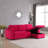 Pancoast 91" Wide Velvet Reversible Sleeper Sofa & Chaise-209249597