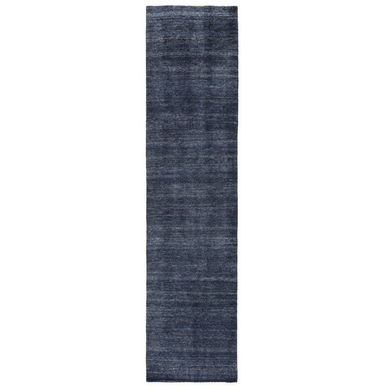 SAGA Hand Knotted Wool Area Rug, Runner 3' x 12'