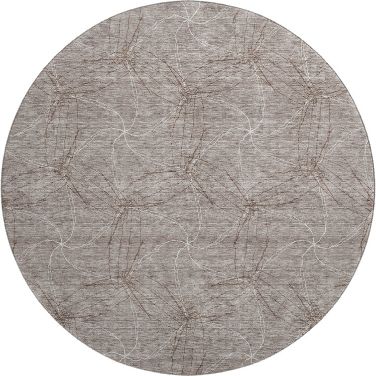 Premium Machine Washable Prisco Taupe Rug
