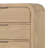 Rexa Tall Dresser Chest, 5 Drawer Finger Pulls, Natural Oak Brown