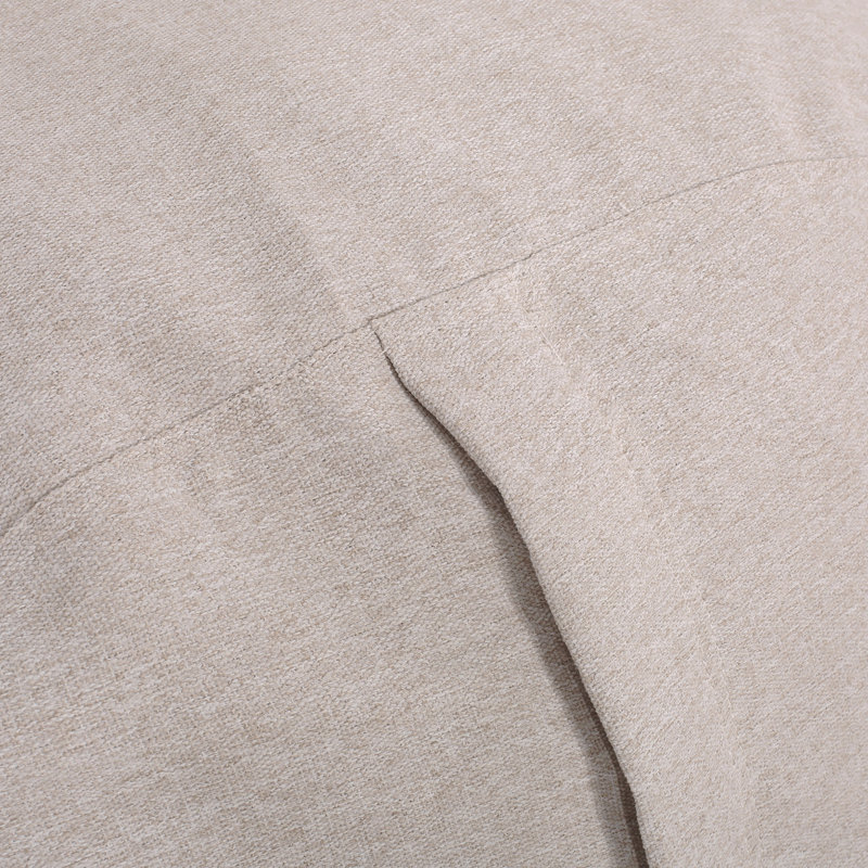 Fauteuil à billes cylindrique rayé de 6,5 pieds, couleur naturelle avec rayures brun clair