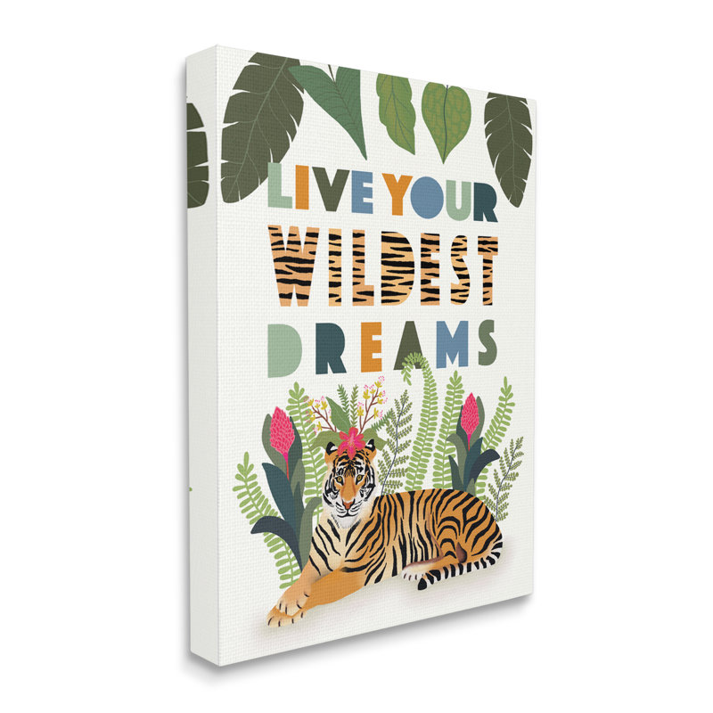 Live Your Wildest Dreams - impression, Toile tendue, H 40 po x l 30 po x 1,5 po