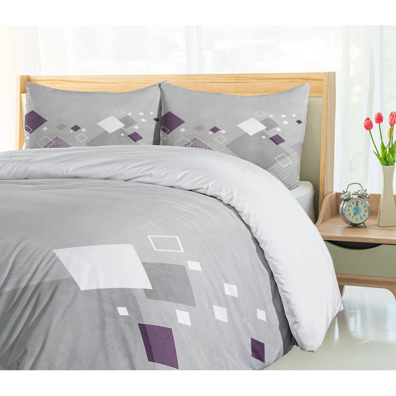 Abstract Modern & Contemporary Polyester Duvet Cover, Twin