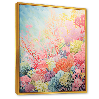 «Coral Reef Barrier Expression V», reproduction sur toile