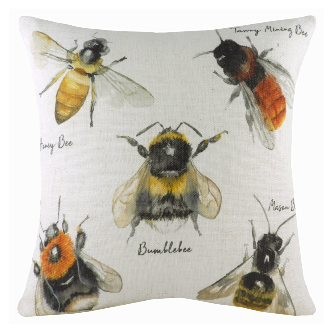 Alexi Species Bees Cushion with Filling