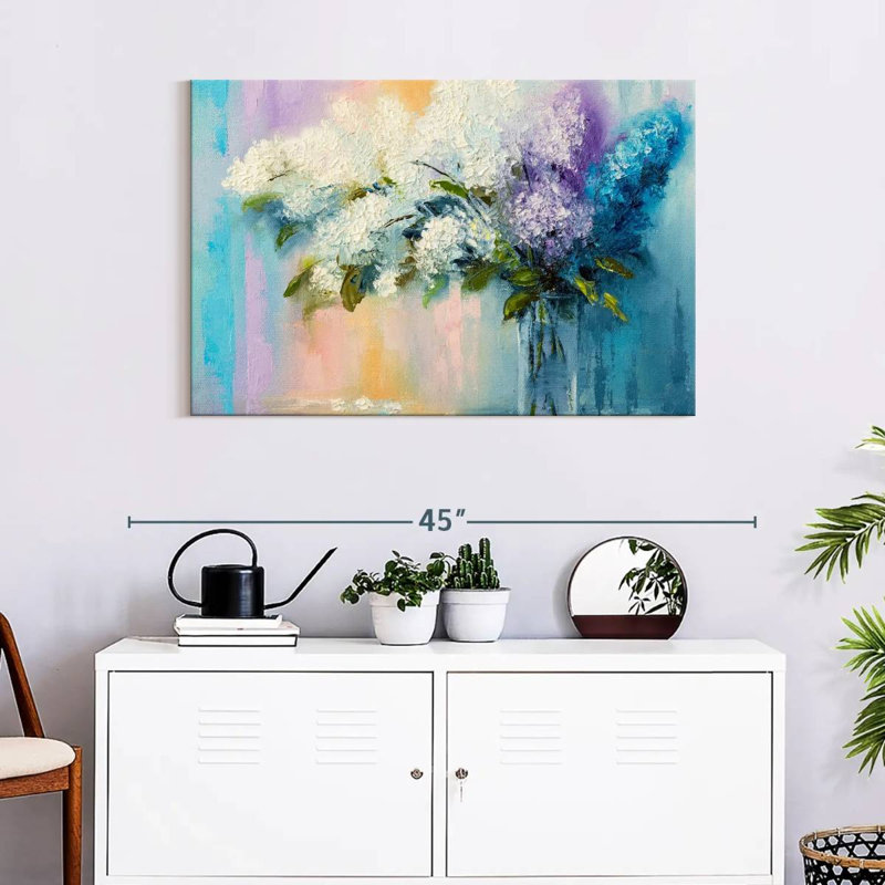 Harnek Lilacs, 24" H x 36" W